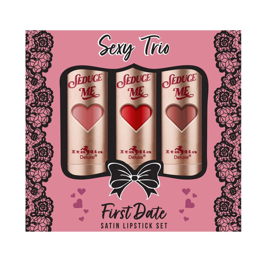 SEXY TRIO SATIN LIPSTICK SETS - FIRST DATE - ITALIA DELUXE