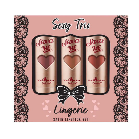 SEXY TRIO SATIN LIPSTICK SET - LINGERIE - ITALIA DELUXE